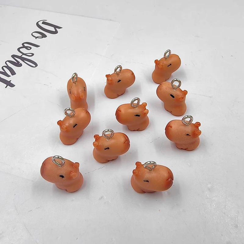 10pcs Cute Small Capybara Char - Resin Crafts Diy recension och pris