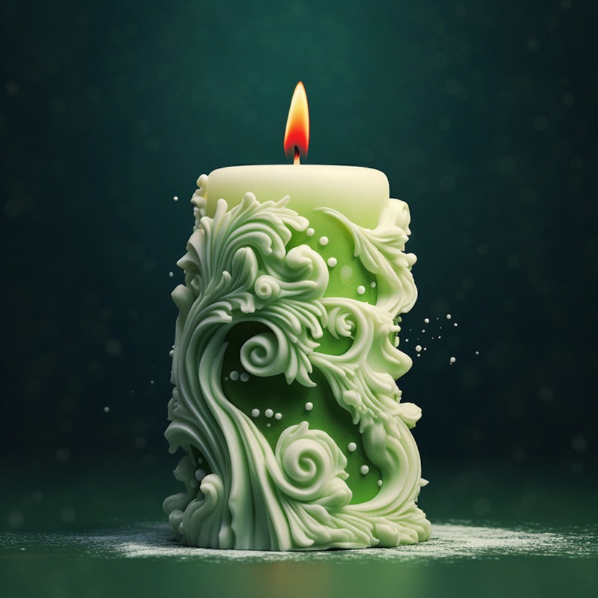 geometry Carved Cylindrical Si - Resin Ocean Wave Mold recension och pris