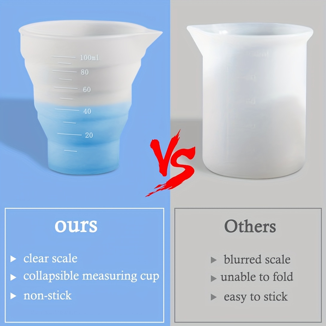 50-500ml Foldable Silicone Mea - Mixing Cup Silicone recension och pris