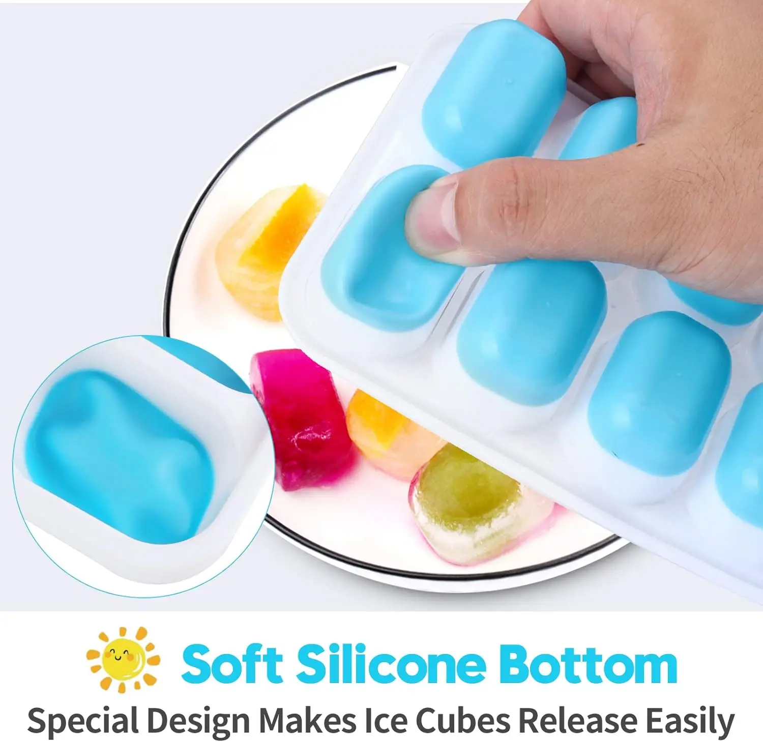 Silicone Ice Cube Mold Trays R - Silicone Mold Tray recension och pris