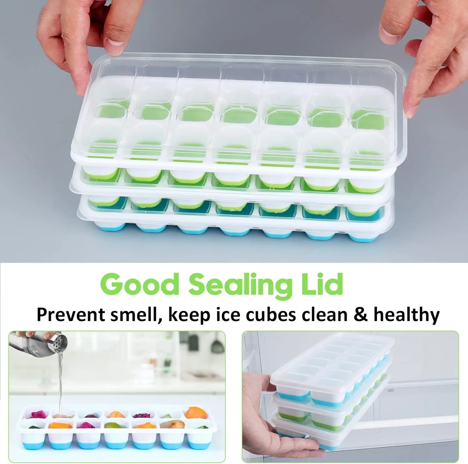 Silicone Ice Cube Mold Trays R - Silicone Mold Tray recension och pris