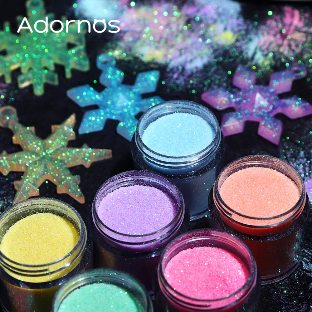 Iridescent Glitter Sugar Powde - Resin Pigment Set recension och pris