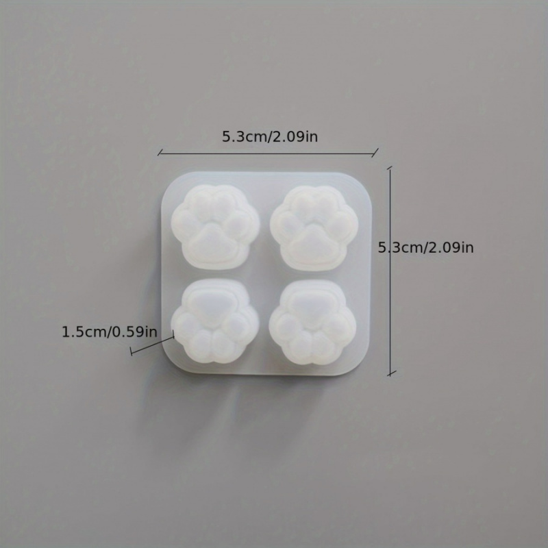 1Cat Paw Pattern Silicone Mold - Resin Craft Ideas recension och pris