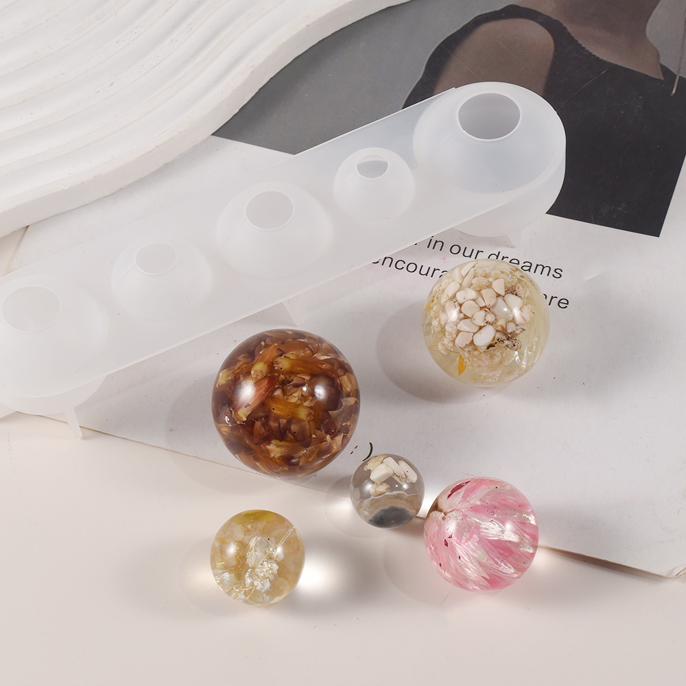 20 25 30 35 40mm 5-Cavity Sphe - Resin Ocean Wave Mold recension och pris
