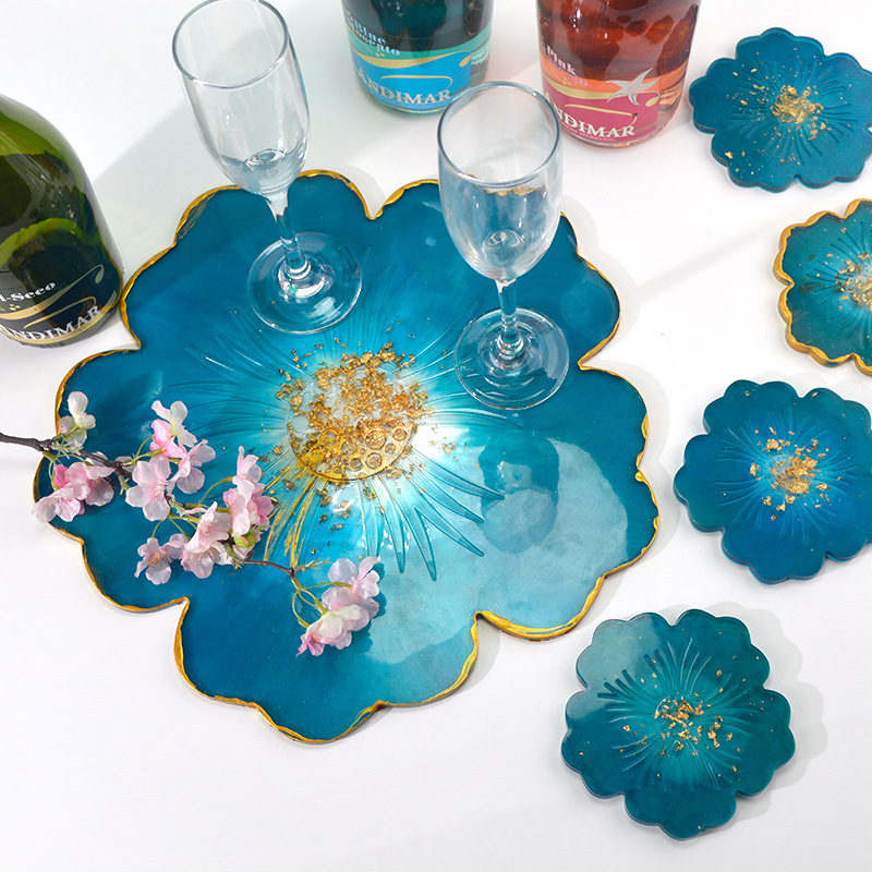 Large Flower Plate Pad Silicon - Epoxy Uv Resin Kit recension och pris