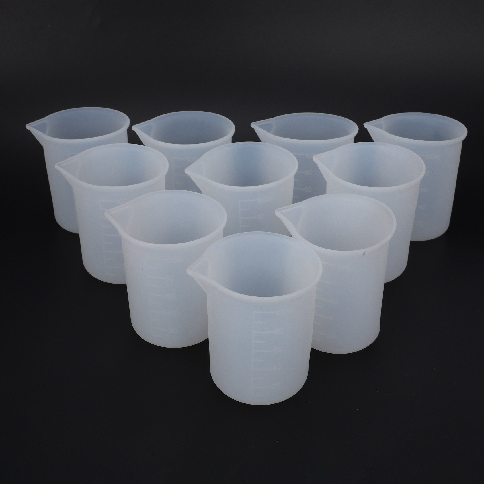 HLZS-30Pcs Silicone Measuring  - Mixing Cup Silicone recension och pris