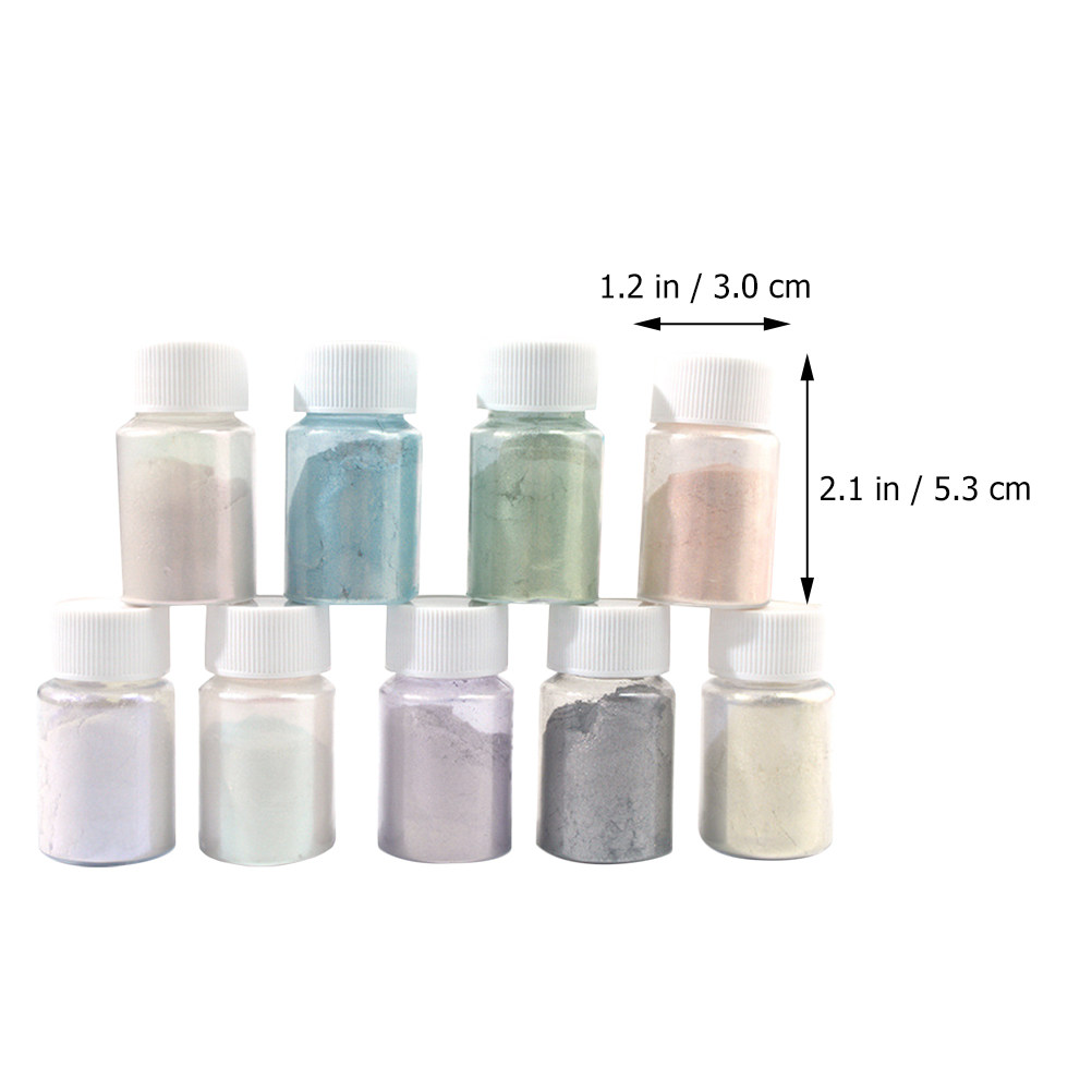 9Pcs Exquisite Mica Pigment Po - Resin Pigment Set recension och pris