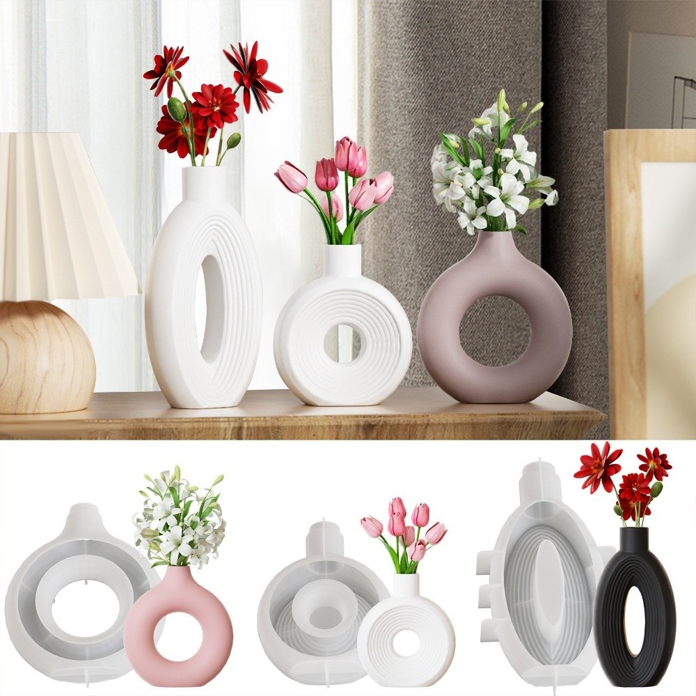 Oval Stripe Silicone Vase Mold - Resin Craft Workshop recension och pris