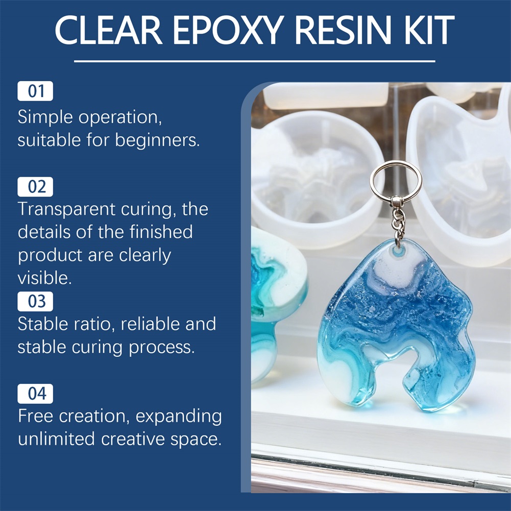 DIY Crystals Clear Epoxys Resi - Resin Jewelry Kit recension och pris