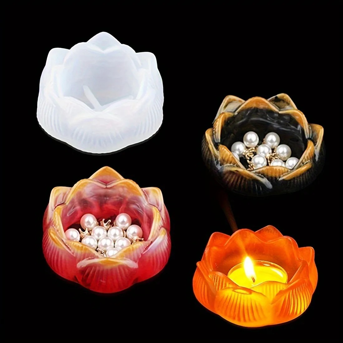1pc DIY Lotus Flower Silicone  - Flower Preservation Resin recension och pris