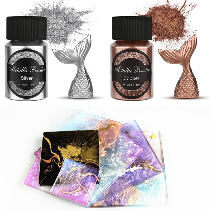 20 Ml Shimmer Metallic Gold Si - Resin Pigment Set recension och pris