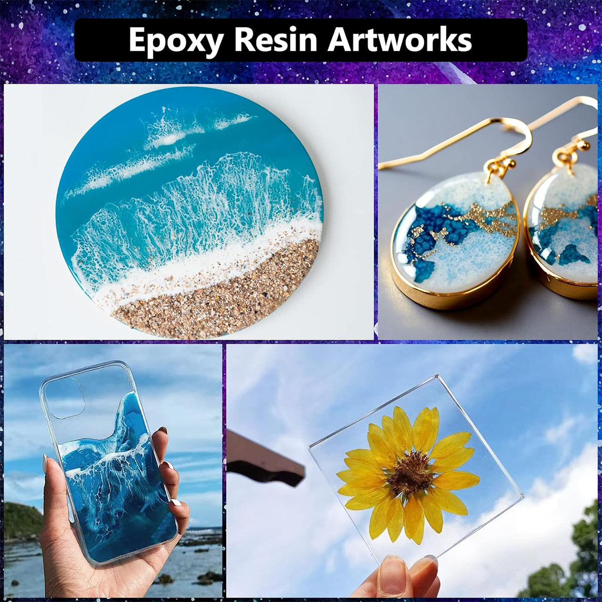 1000ml Crystal Clear Epoxy Res - Resin Jewelry Kit recension och pris