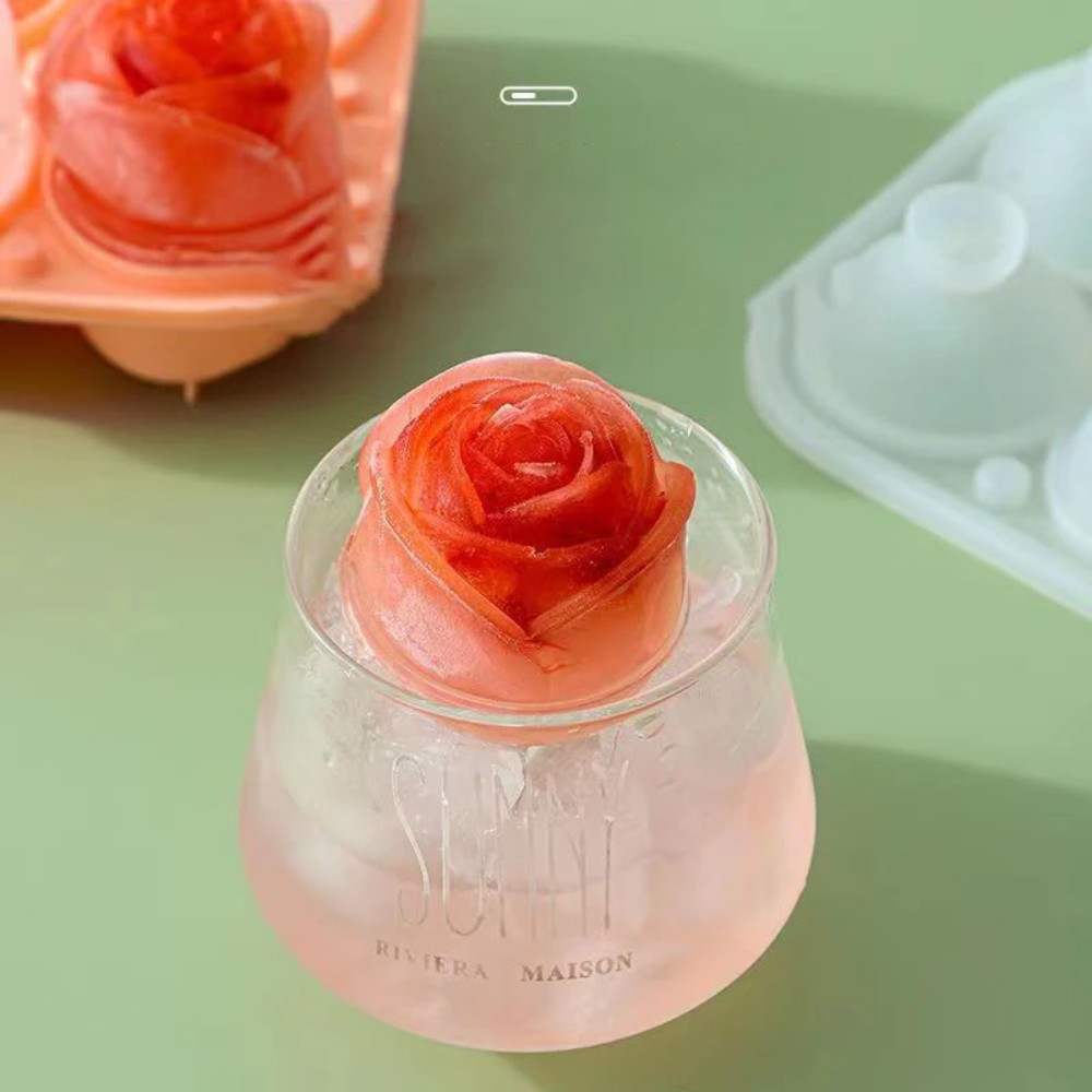 3d rose silicone ice molds 4-h - Silicone Mold Tray recension och pris