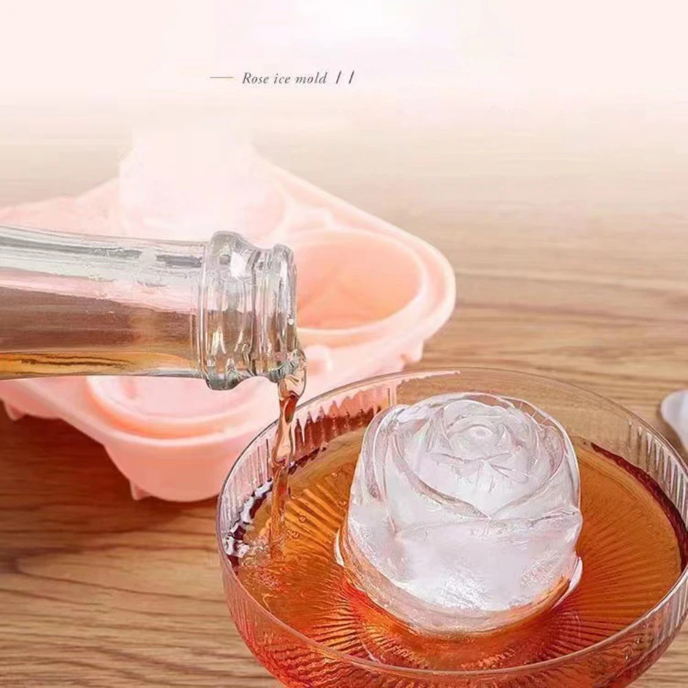 3d rose silicone ice molds 4-h - Silicone Mold Tray recension och pris