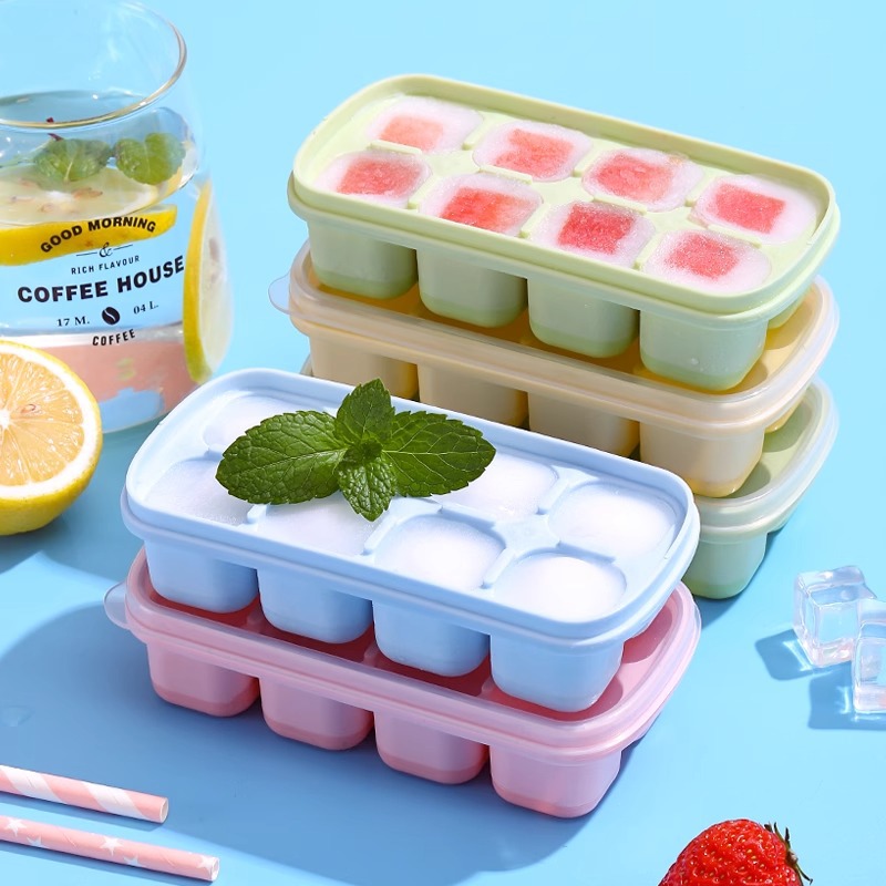 8-Grid Ice Cube Trays Silicone - Silicone Mold Tray recension och pris