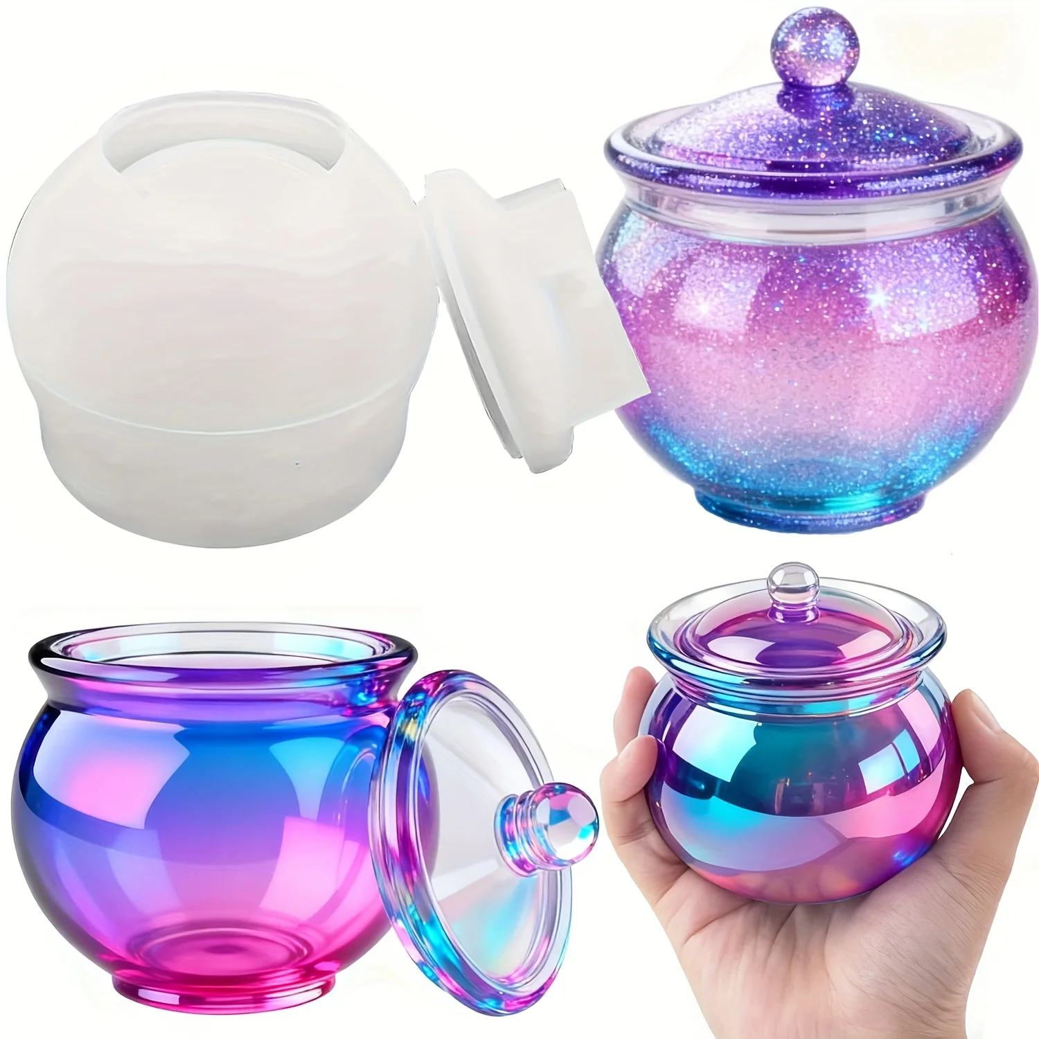 1 set of round resin can molds - Resin Jewelry Kit recension och pris