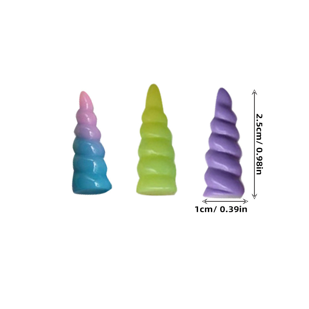 10Pcs Unicorn Horn Resin Spira - Crafting Resin recension och pris