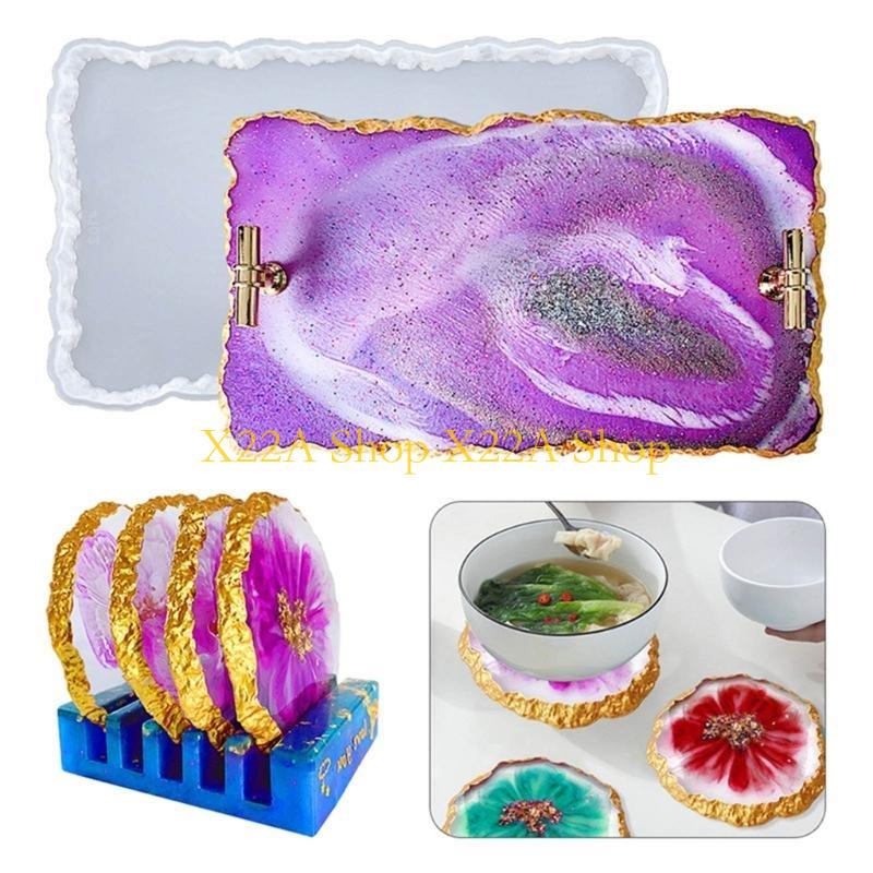 Unique Agate Coasters Silicone - Serving Tray Mold recension och pris