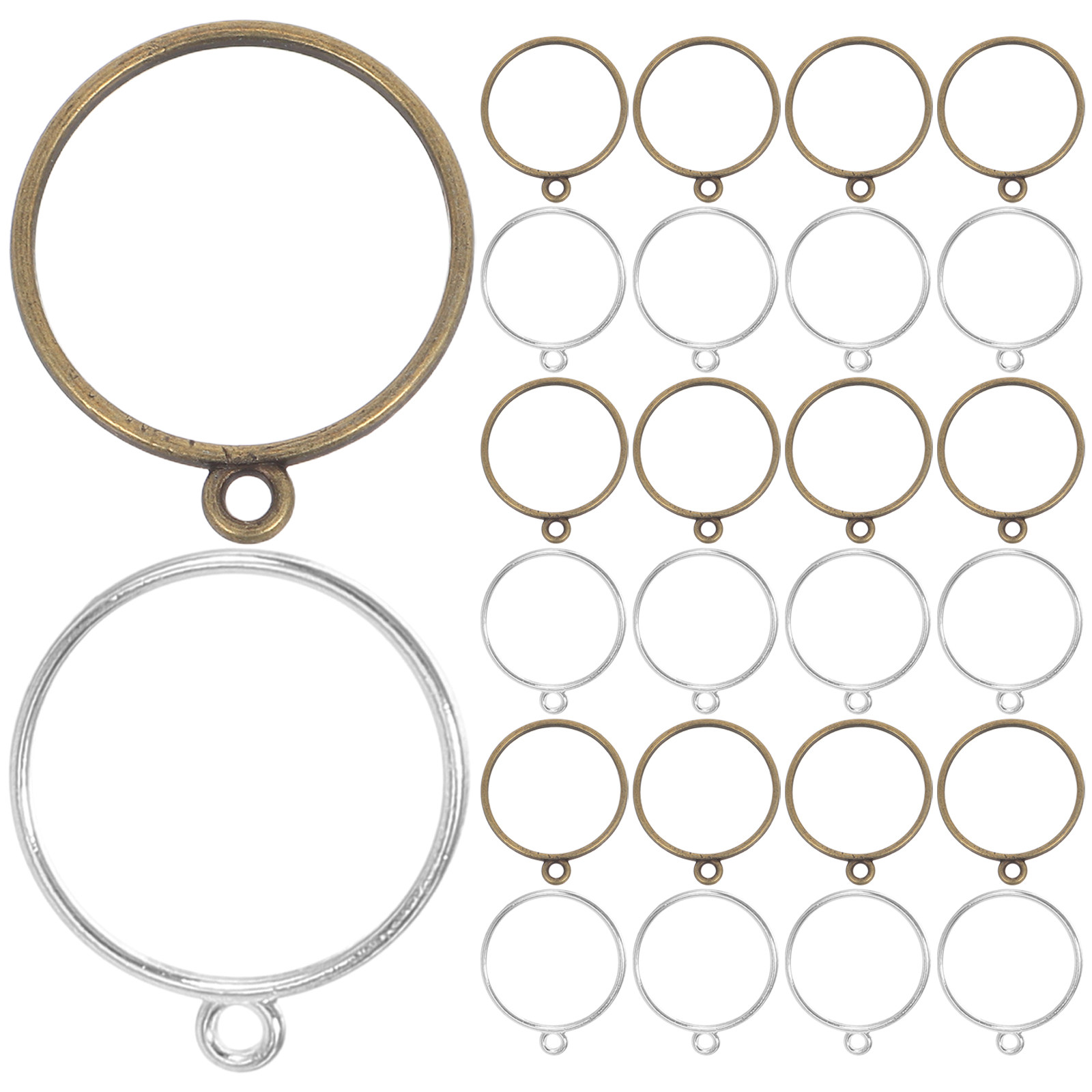 60Pcs Round Resin Bezel Charms - Epoxy Uv Resin Kit recension och pris